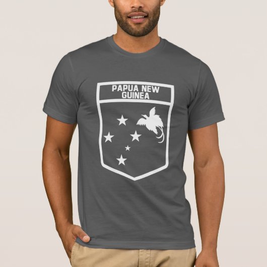 Papua-Neu-Guinea Emblem T-Shirt (Vorderseite)