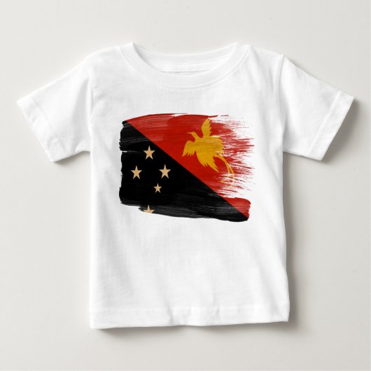 Papua-Neu-Guinea Flagge Baby T-shirt (Vorderseite)