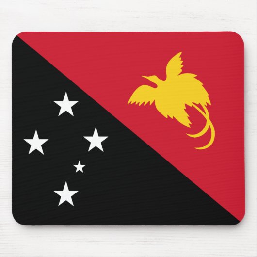 Papua-Neu-Guinea Flagge Mousepad (Vorne)