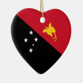 Papua-Neu-Guinea Flaggen-Herz Keramikornament (Rechts)