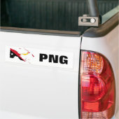 Papua-Neu-Guinea Flaggen-Karte u. png Autoaufkleber (Auf Lkw)