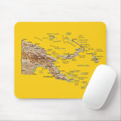 Papua-Neu-Guinea Karte Mousepad (Mit Mouse)