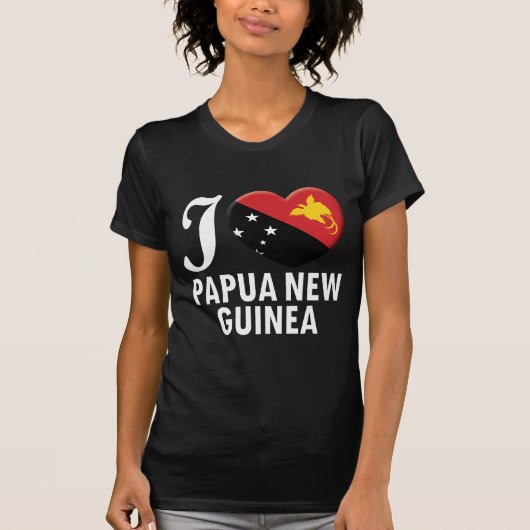 Papua-Neu-Guinea Liebe W T-Shirt (Vorderseite)
