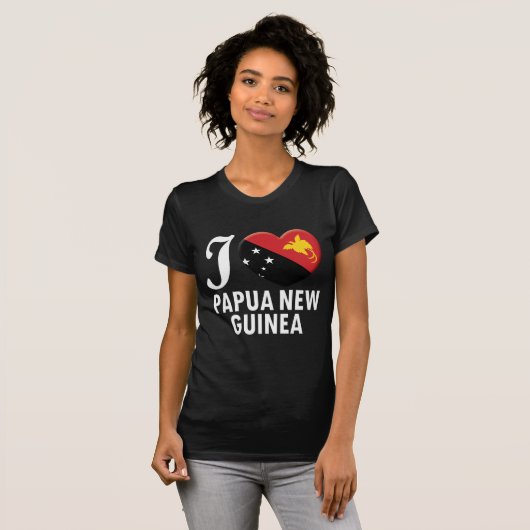 Papua-Neu-Guinea Liebe W T-Shirt (Vorne ganz)