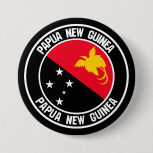 Papua-Neu-Guinea rundes Emblem Button