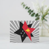 Papua+Neu+Guinea Star Postkarte (Stehend Vorderseite)