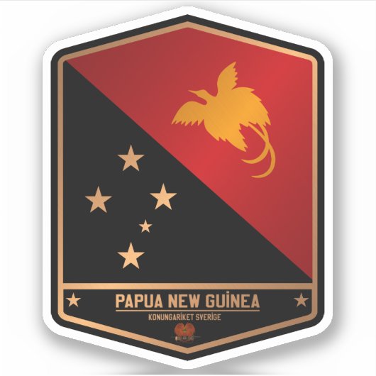 Papua Neue Guinea Aufkleber (Vorderseite)