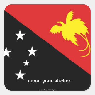 Papua-Neue Guinea-Aufkleber Quadratischer Aufkleber