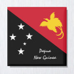 Papua Neue Guinea Fahne & Ozeaniafans Magnet<br><div class="desc">Kühlschrankmagnet: Papua-Neuer Guinea & Ozeanien - Liebe,  Weihnachtsgeschenke aus meinem Land und Papua-Fahne</div>