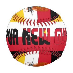 Papua Neue Guinea Flag and Coat of Arms Patriotic Baseball