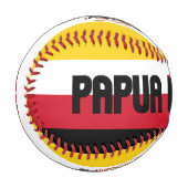Papua Neue Guinea Flag and Coat of Arms Patriotic Baseball (Vorderseite Links)