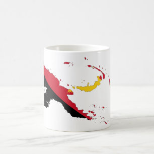 Papua-neue Guinea Flag-Karte Kaffeetasse