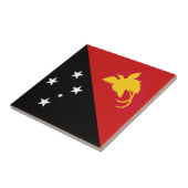 Papua-neue Guinea-Flag-Keramik Fliese (Seite)