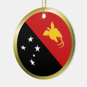 Papua Neue Guinea Flag Ornament (Links)