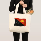 Papua Neue Guinea Flag Tote Tag Jumbo Stoffbeutel (Vorderseite (Produkt))
