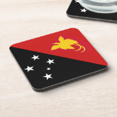 Papua-neue Guinea-Flag-Untersetzer Untersetzer (Linke Seite)