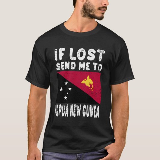Papua neue Guinea Flag, wenn ich verstorben bin na T-Shirt (Vorderseite)