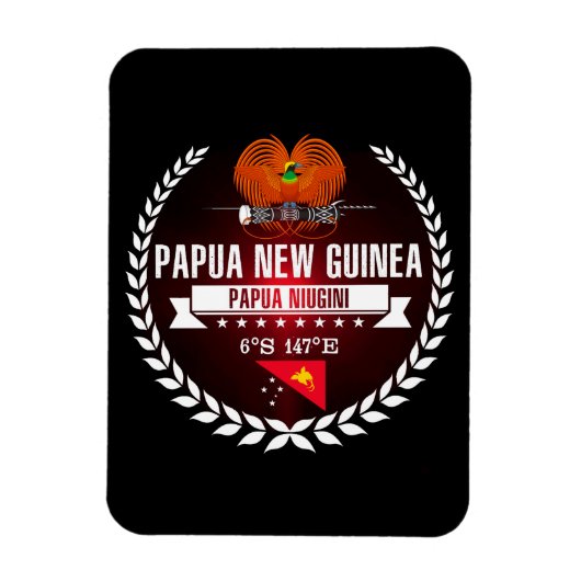Papua Neue Guinea Magnet (Vertikal)