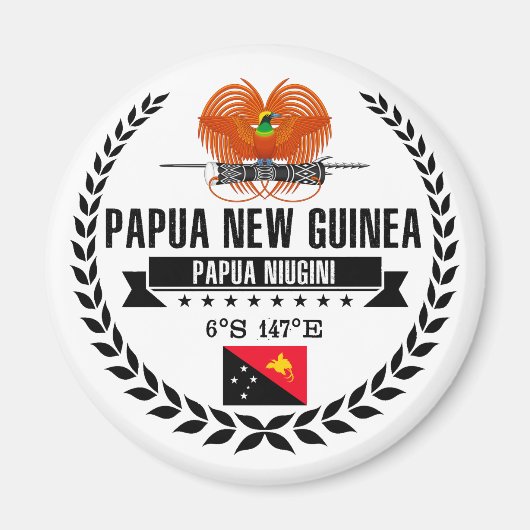Papua Neue Guinea Magnet (Vorne)