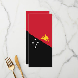 Papua-neue Guinea Menükarte