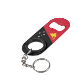 Papua-neue Guinea Mini Flaschenöffner (Rückseite Schrägansicht)