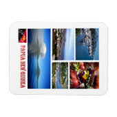 Papua - Neue Guinea - Mosaik - Magnet (Horizontal)