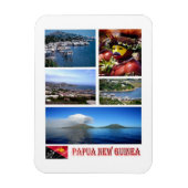 Papua - Neue Guinea - Mosaik - Magnet (Vertikal)