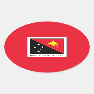 Papua Neue Guinea Ovaler Aufkleber