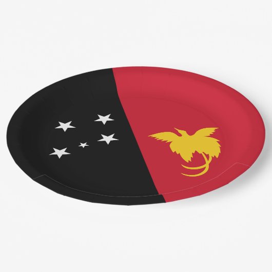 Papua-neue Guinea Pappteller (Schrägansicht)