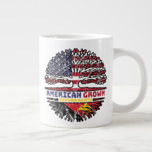 Papua Neue Guinea Papuan American USA Tree Roots Jumbo-Tasse