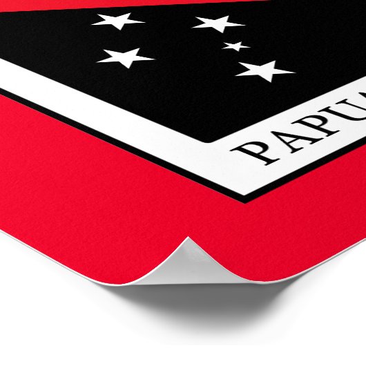 Papua Neue Guinea Poster (Ecke)