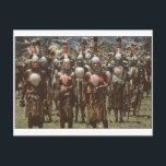 Papua Neue Guinea Postkarte<br><div class="desc">Foto von Tänzern auf der Highlands Show,  Mt.Hagen,  Papua Neue Guinea</div>