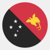 Papua-neue Guinea Runder Aufkleber (Vorderseite)