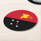 Papua-neue Guinea Runder Pappuntersetzer (Angewinkelt)
