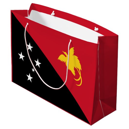 Papua-Neuen Guinea Große Geschenktüte (Rückseite Schrägansicht)