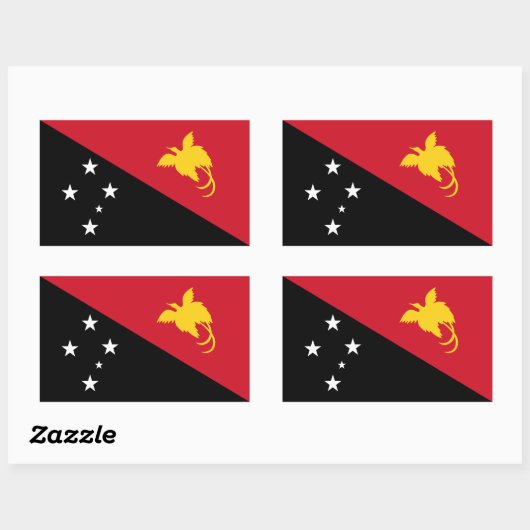 Papua-Neuen Guinea Rechteckiger Aufkleber (Blatt)