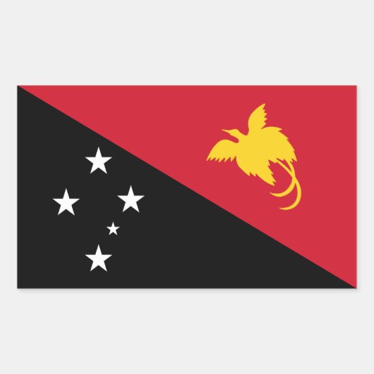 Papua-Neuen Guinea Rechteckiger Aufkleber (Vorderseite)