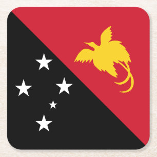 Papua-Neuen Guinea Rechteckiger Pappuntersetzer