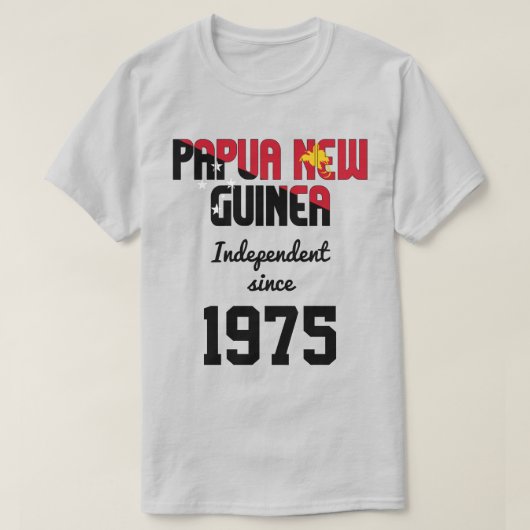 Papua Neuer Guinea Flag Unabhängigkeit Feier T-Shirt (Design vorne)