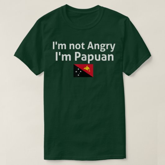 Papua-Neuer Guinea Papuanische Flagge 51 T-Shirt (Design vorne)