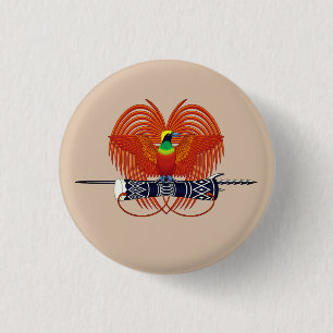 Papua-Neuer Nationalemblem der Guinea Button
