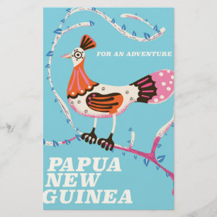 Papua Neues Guinea Reiseplakat Briefpapier
