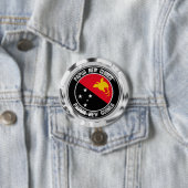 Papua-Neues Guinea-RundEmblem Button (Beispiel)