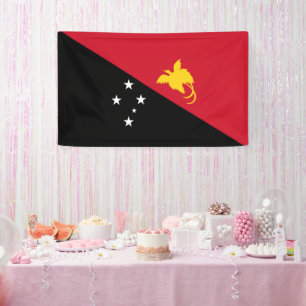 Papua-Neuguinea-Flagge Banner
