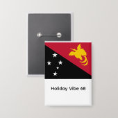 Papua neuguinea flagge  button (Vorderseite/Rückseite)