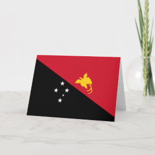 Papua-Neuguinea-Flagge Dankeskarte