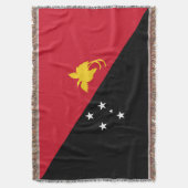 Papua-Neuguinea-Flagge Decke (Vorderseite Vertikal)