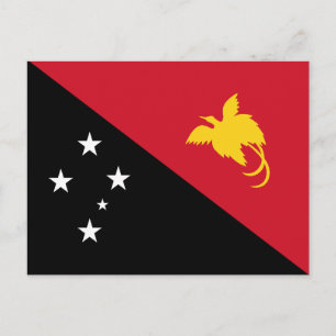 Papua-Neuguinea-Flagge Postkarte