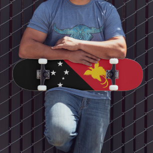 Papua-Neuguinea-Flagge Skateboard