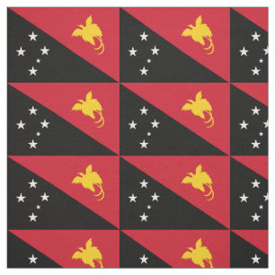 Papua-Neuguinea-Flagge Stoff